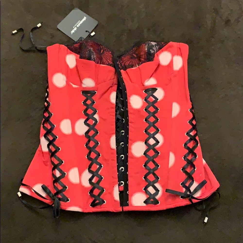 Polka dot corset